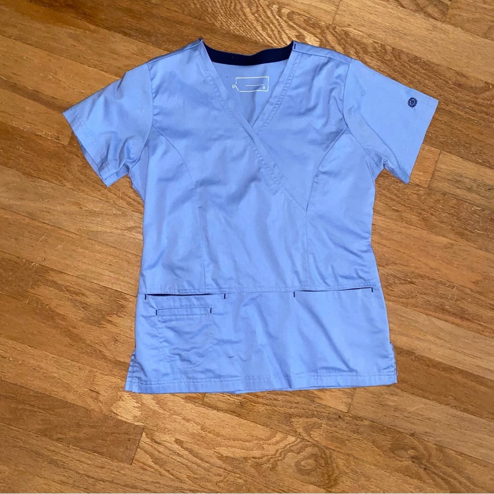 Ceil Blue Scrub Top